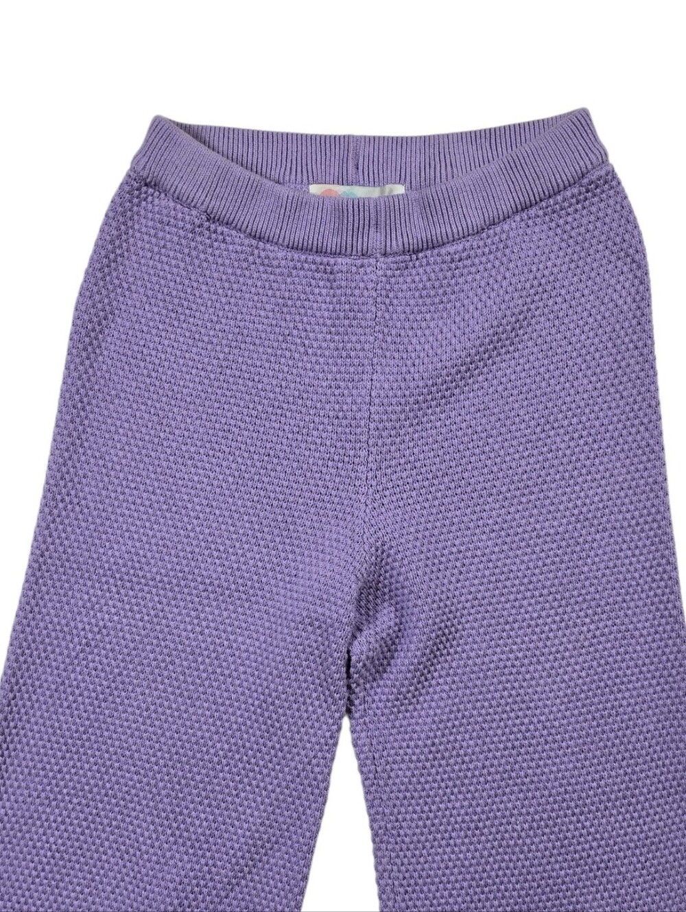 Free People Beach Hailee Sweater Two Piece Set Top Crop Wide Leg Pant Lilac XS - Picture 13 of 16
